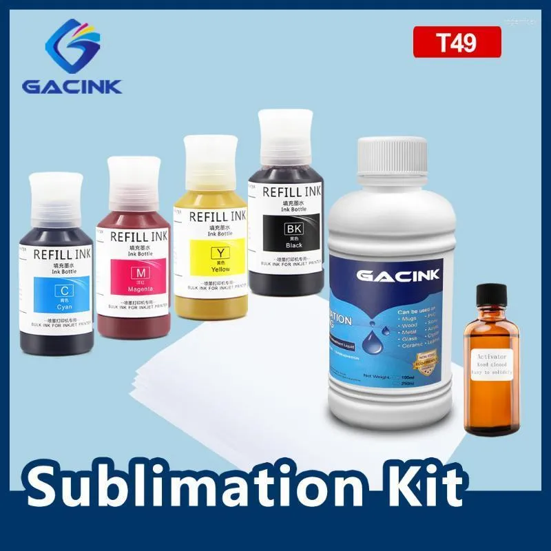 Sublimation Ink Refill Kit With Coating And A4 Paper For Mug Cup Glass T  Shirts F170 F150 F160 F500 F550 F570 F530 T3170X From Rogerricey, $58.4